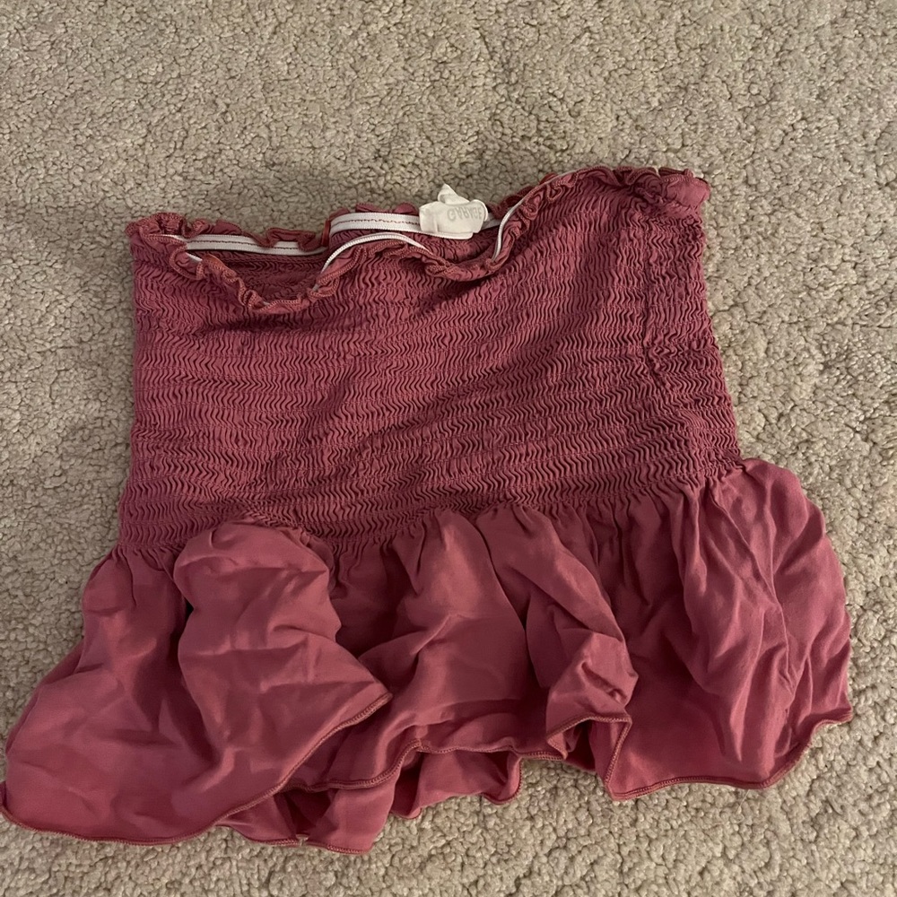 pink tube top
